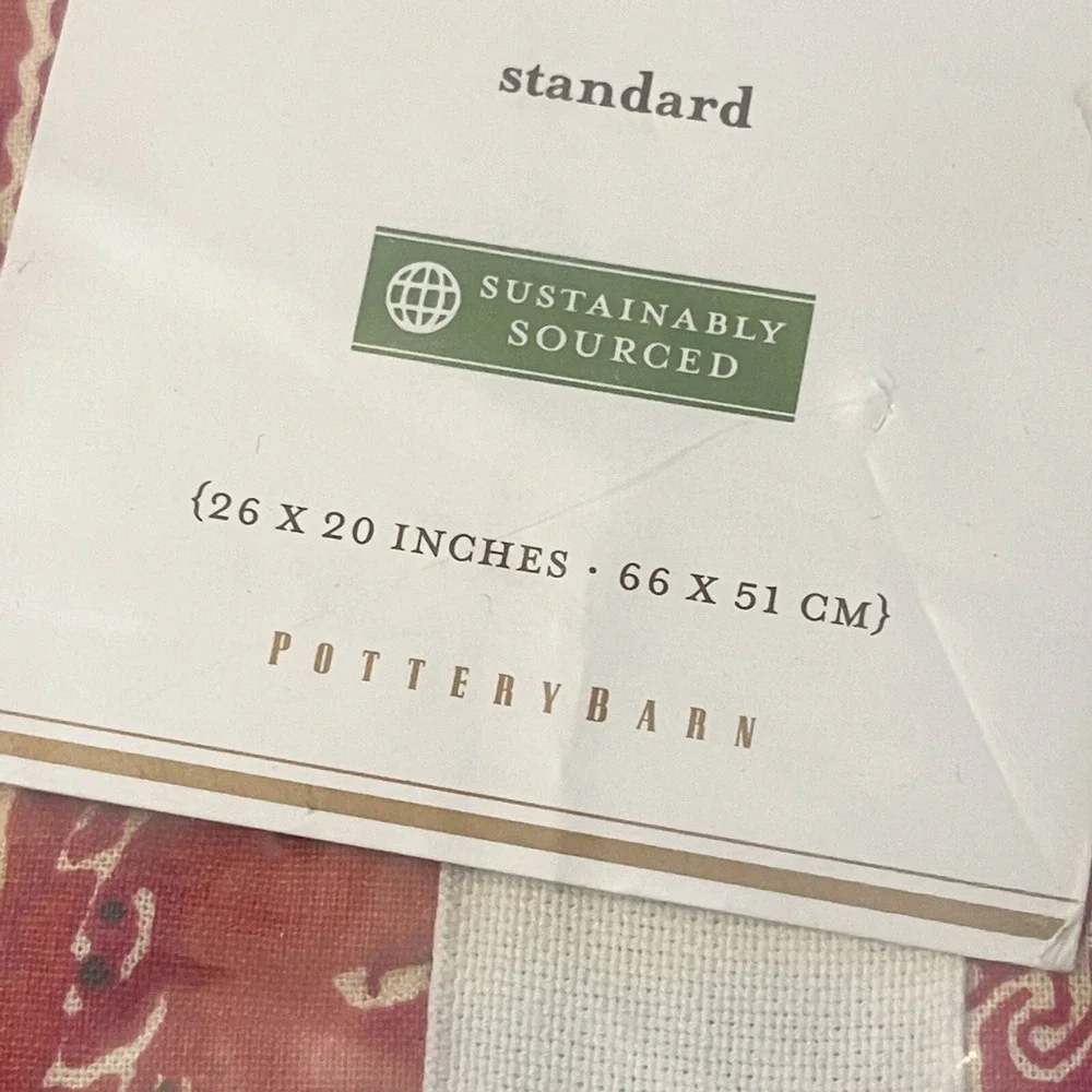 Pottery Barn Sweeney Paisley‎ quilted standard sham multi New pillow red